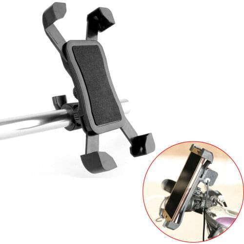 Motorbike Bike Bicycle Motorcycle Handlebar Mobile Phone Holder Case Cell Phone GPS Mount ABS Plastics Accessories