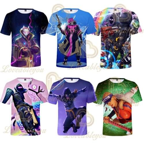Fortnite Summer 3D Print men T Shirt Print Short Sleeve Summer Tops Tees Funny T Shirt Male