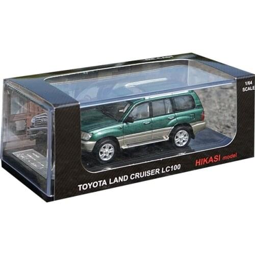 Diecast 1:64 Scale Toyoda Land Cruiser LC100 Alloy Car Model Adult Collection Souvenir Ornaments Display Vehicle Toys