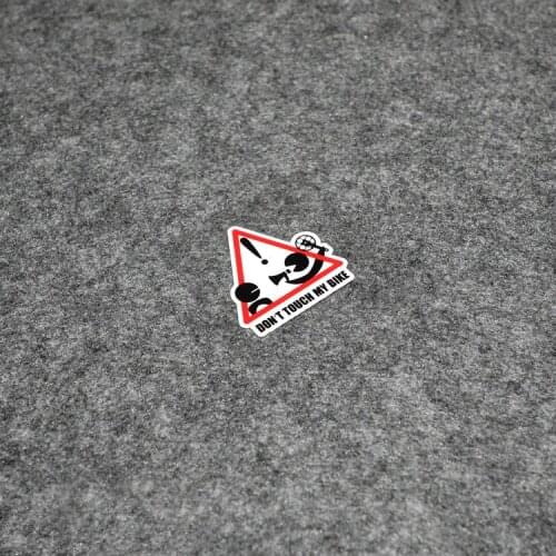 NO.S212 GalonDeco Fashion Bike Reflective Stickers Decals Car MOTO GP Motorbike Decal Don't Touch My Bike Reflective Warning S