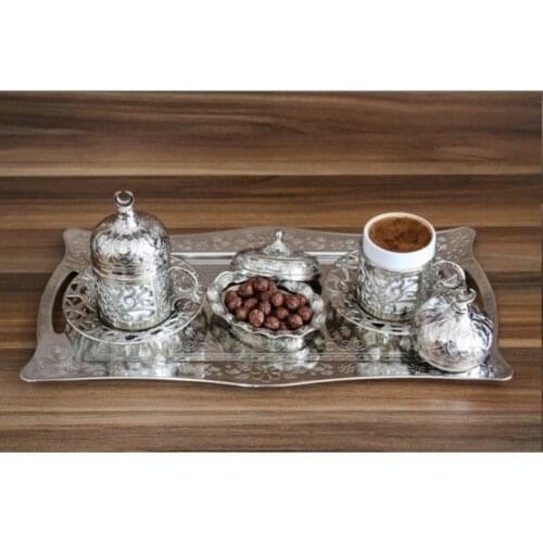 Silver Embroidered Cup set 2 personality