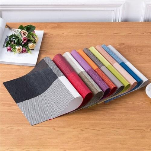 Different colour Anti-skid And Heat-insulation linen Placemat For Dining Table Non-slip Table Mat Kitchen Accessories