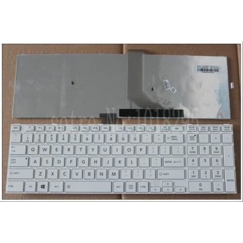 NEW US Laptop Keyboard For Toshiba Satellite L75-B L75D-B L75t-B Keyboard US White Frame