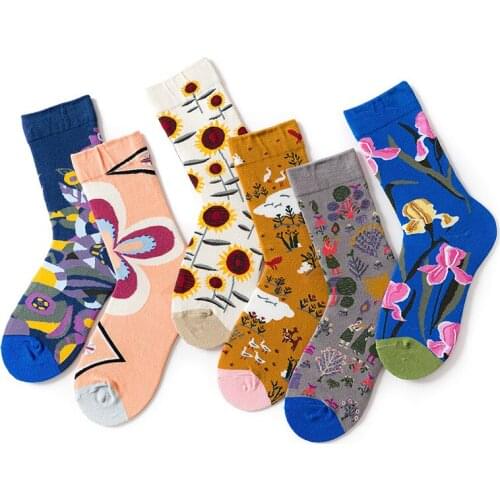 Novelty Cartoon Streetwear Couple Kawaii Short Cotton Socks Happy Women Men Unisex Warm Funny Personality Creative Trendy Socks