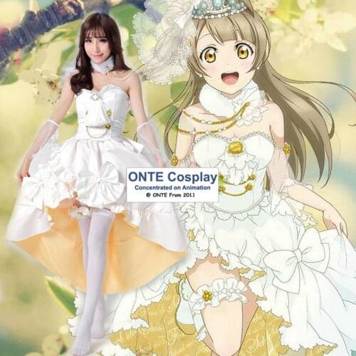 LoveLive! Minami Kotori Cosplay Costumes Romantic Wedding Dress Love Live Awakening Complete Uniform for Halloween