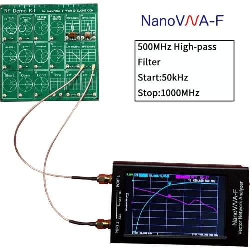 RF Demo Kit RF Test board + 4.3" IPS LCD + Metal Case + 5000mAh Battery NanoVNA-F VNA HF VHF UHF Vector Network Antenna Analyzer