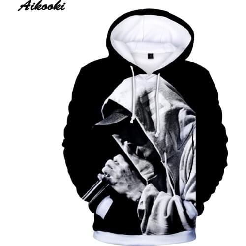 Rapper EMINEM 3D Hoodies Men Women New Autumn Winter Fashion Casual Hip Hop 3D Hoodie Print EMINEM 3D Hoodie Streetwear Tops