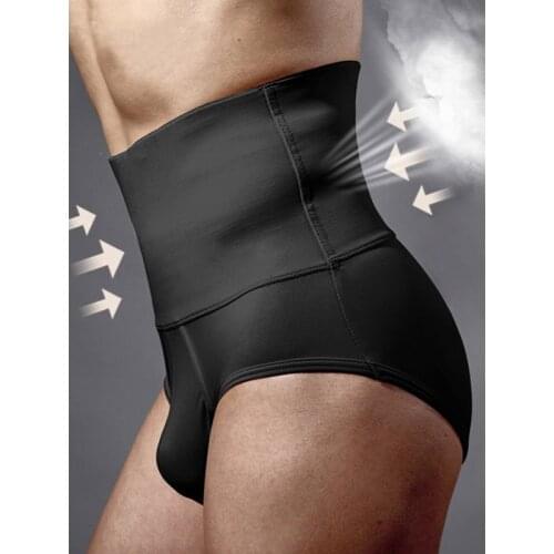 Mens Underwear Briefs Tummy Tucker Tummy Control Bottom High Waist Shapewear Abdomen Shaping Panties Body Shaper for Men