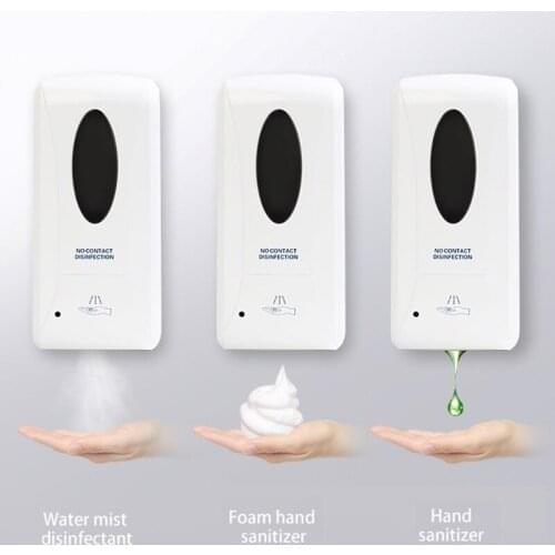 1000ml Wall-Mount Automatic IR Sensor Soap Dispenser Touch-Free Lotion Pump Touchless Liquid Home For Kitchen Bathroom