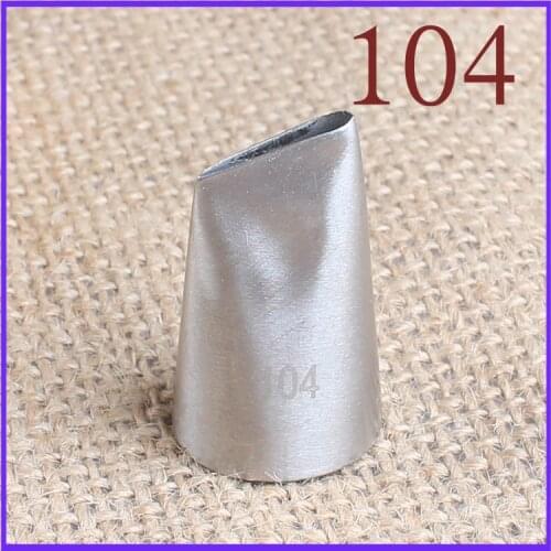 104# 304 Stainless Steel Rose Petals Decorating Nozzle inside and outside Seamless Baking DIY Tool Small Number