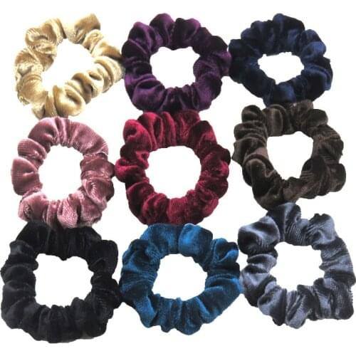 12PCS/LOT Scrunchie Women Girls Elastic Hair Rubber Bands Accessories Gum For Women Tie Hair Ring Rope Ponytail Holder Headdress