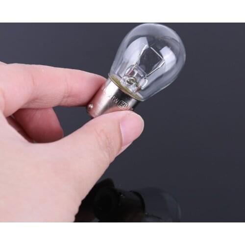 2Pcs 1156 BA15S Glass High Power Low Consumption Car Auto Stop Light Brake Bulb Indicator Lamp 21W DC12V