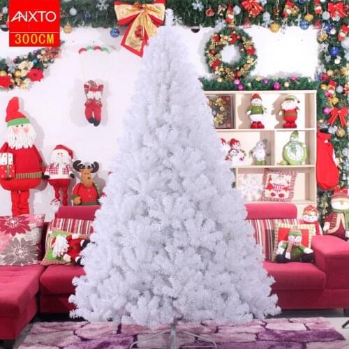 300cm Christmas tree white artificial Christmas tree merry Christmas decorations for home Christmas ornaments