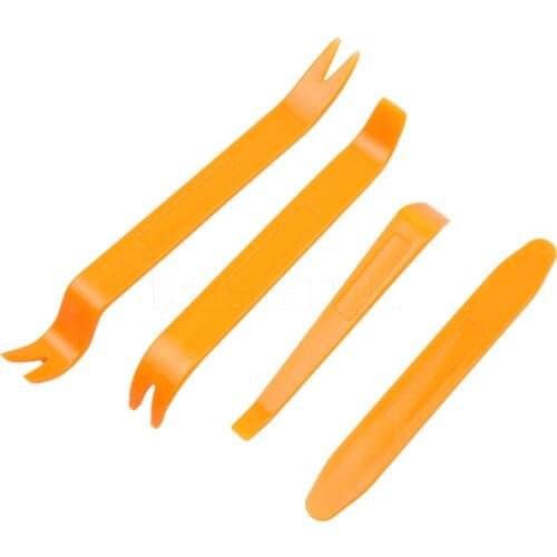 Sikeo 4pcs Portable Auto Car Radio Panel Door Clip Panel Trim Universal Dash Audio Removal practical Install Pry Kit Repair Tool