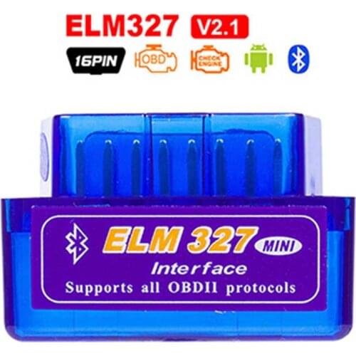 Super Mini ELM327 OBD2 Bluetooth V1.5 V2.1 Car Diagnostic Tool ELM 327 V1.5 OBD 2 Scanner Work Android Windows 12V Diesel