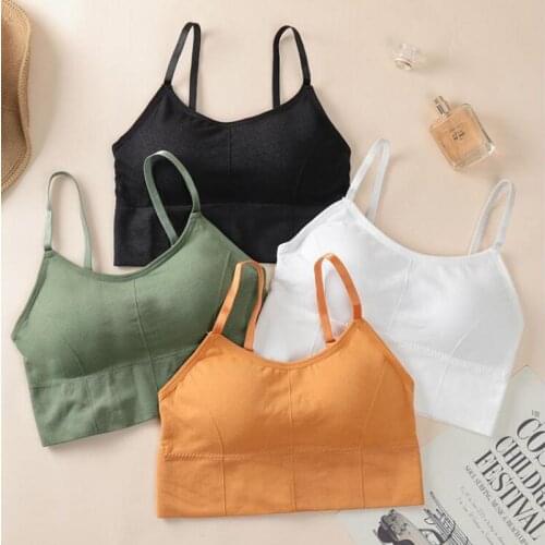 Women Breathable Sports Bra Adjusted-straps Anti-Sweat Shockproof Padded Sleep Bra Athletic Gym Running Fitness Workout Top