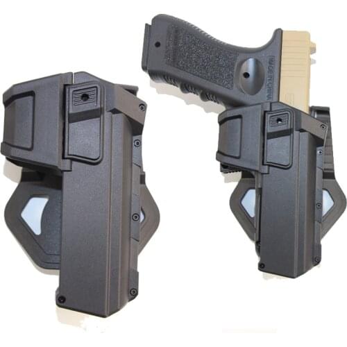 Airsoft Hunting Tactical Movable Pistol Glock Holster for G 17 19 Quick Waist Belt Pistol Case Army Hunting Accessories
