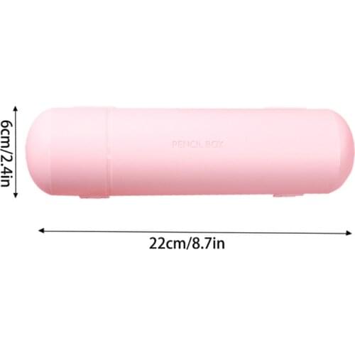 K92C Macaron Pen Case Girls Boys Kids Round Large Capacity Multifunction Pencil Storage Box Pencil Box Case for School Office