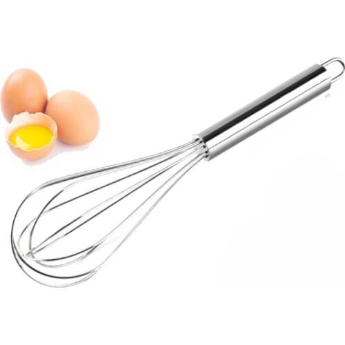 Kitchen Egg Tools 8/10 Inch stainless steel Egg Beater Kitchen Gadgets Stirring Whisk Mixer 240PCS