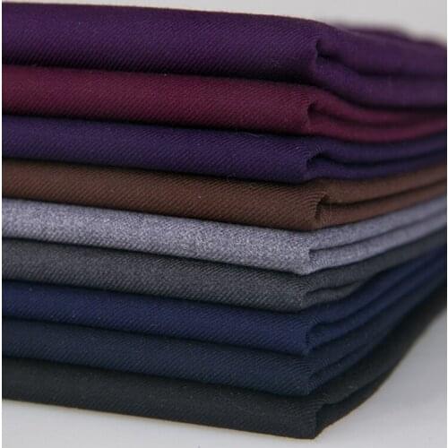 Width 59'' Spring Autumn Solid Color Soft Comfortable Suit Fabric By The Half Yard For Jacket Pants Skirt Material