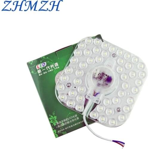 10Pcs/Lot Wholesale 220V LED Module White 12w18w 24w 36w Replacement Light Source Square Modules Lamp Panel for Ceiling Lights