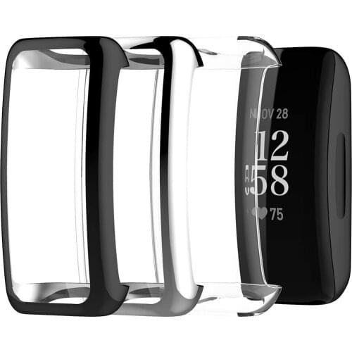 Soft Protective Cover For Fitbit Inspire HR Case Full Screen Protector Shell Bumper Plated Cases For Fitbit Inspire smart watch