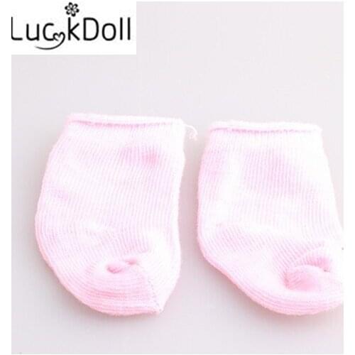 LUCKDOLL High-Stretch Pure Color Socks Doll Socks for American Doll Doll Accessories