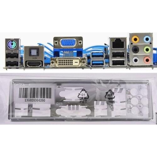 New I/O shield back plate of motherboard for M4A88TD-M P7H55-M PRO M4A88T-M/USB3 just shield backplate