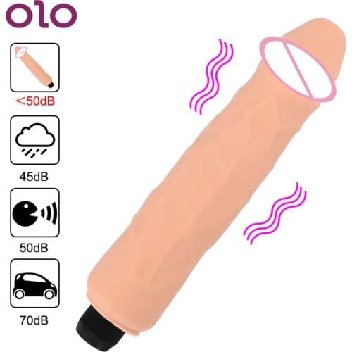 OLO Realistic Huge Dildo Vibrator Soft Artificial Big Penis Dildos Female Masturbator Erotic G-spot Massager Sex Toys for Wome