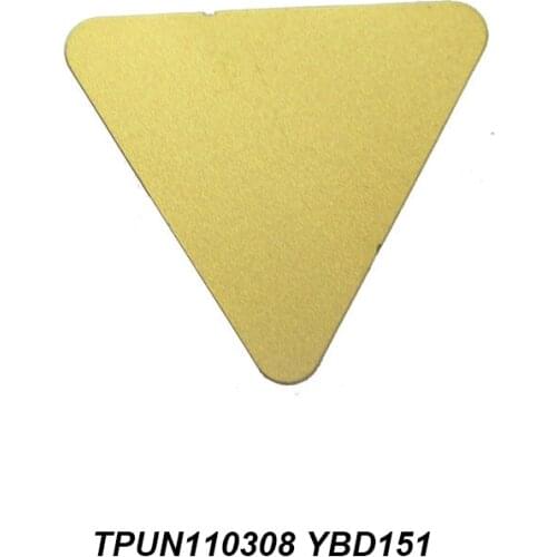 Original TPUN 110308 TPUN110308 YBD151 CNC Milling Cutters With Yellow Coating Tool Holder For External Machining Carbide Insert