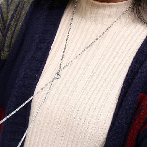 2Pcs Minimalist Heart Shape Lover Matching Friendship Pendant Magnetic Distance Couple Necklace Jewelry Anniversary Lovers Gift