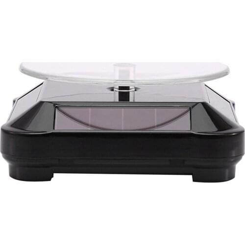 Solar Turntable Jewelry Electric Turntable Display Stand Mobile Phone Watch Hand Jade Glasses Tray Black