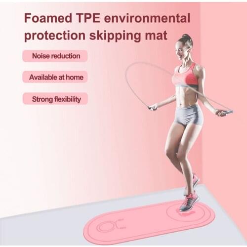 Jump Rope Yoga TPE Mat Skipping Floor Workouts Sports Non Slip Textured Thick High Density to Avoid Sore Knees Perfect X263A