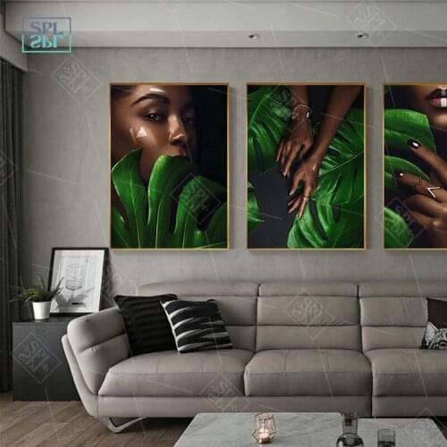 Modern Fashion Art Canvas Painting Sexy Women Lip Beauty Salon Decoration Posters Wall Art Print Picture for Bedroom Living Room