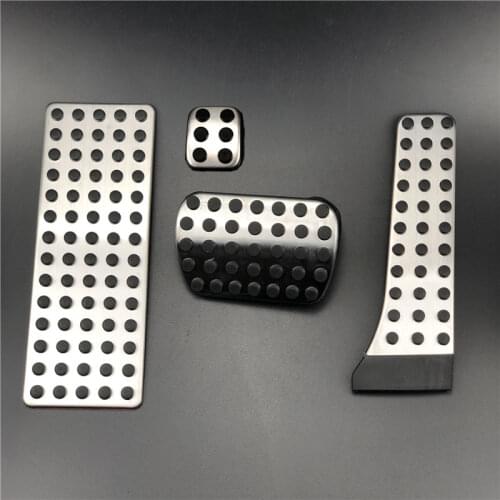 Stainless Steel NO DRILL Car Fuel Brake Foot Pedal for Mercedes Benz AT C E S GLK SLK CLS SL Class W203/W204/W211/W212/W210(LHD)