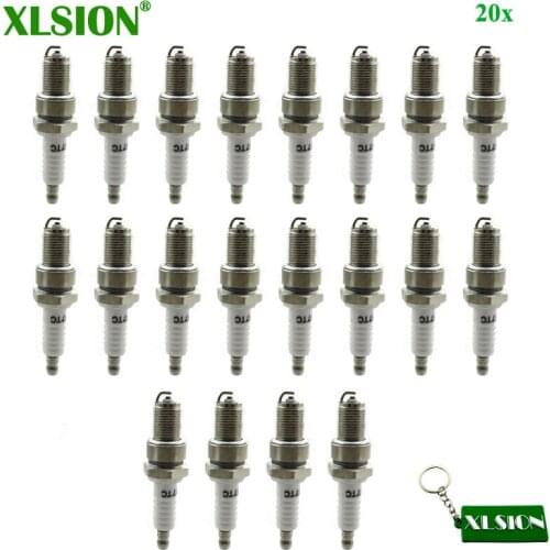 XLSION 20x F7TC Spark Plug For Honda GX120 GX160 GX200 GX240 GX270 GX340 GX390 Generator Lawnmower Water Pump Go Kart Mini Bike