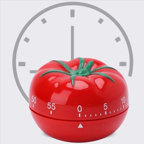 1Pcs Tomato Shape Timer Kitchen Mechanical Timer Countdown Timer Cute Reminder Alarm Clock for Cooking Gadgets