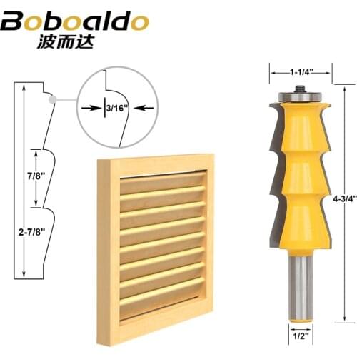 1pcs Louver Shutter Style Router Bit - 1/2" Shank