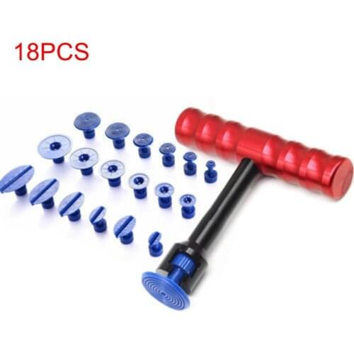 19 Pieces/set of Aluminum Alloy + Plastic Car Surface Pit Auxiliary Repair Tool Suitable for Most Dent Repair