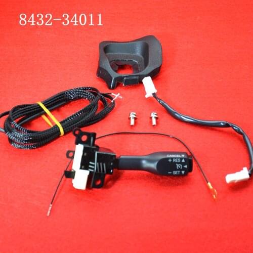 7 Pcs Cruise switch handle & Harness + screw + dust cover for the TOYOTA Land Cruiser Prado 84632-34017 8463234011 84632-34011