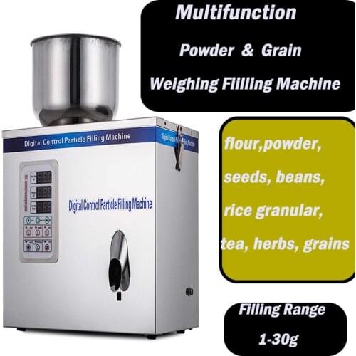 1-30g Automatic scale herb filling and weighing machine tea leaf powder grain,medicine,seed,salt rice packing machine powder