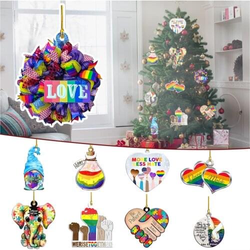 DIY Wooden Christmas Ornament Xmas Tree Hanging Decoration Gift 2022 New Year Personalized Family Home Decor Product Pendant Tag