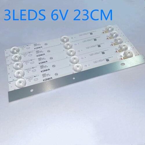 5-10pcs/LOT 3LED 23CM Universal STRIPS 32INCH LED STRIP 35021248 30626 6V 230MM RT176K04TA T180K06TA E-5913-002 AA320009A110B