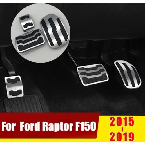 For Ford Raptor F150 2015 2016 2017 2018 2019 2020 AT Car Accelerator Pedal Brake Pedals Non-Slip Cover Pad Trim Car Accessories