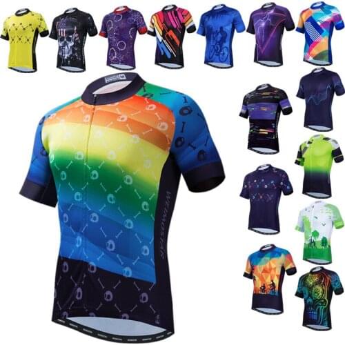 Weimostar Breathable Cycling Jersey Men Summer MTB Bike Jersey Mountain Bicycle Shirt Pro Team Biking Jersey Tops Ropa Ciclismo
