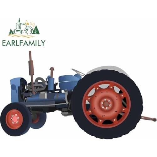 EARLFAMILY 13cm x 7.6cm for Tractor Funny Car Stickers Sunscreen Decal Car Accessories Vinyl Material Custom Printing