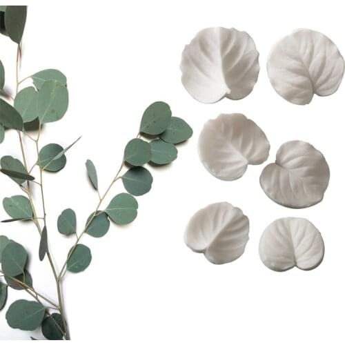 Eucalyptus Leaves Silicone Mold Fondant Mould Cake Decorating Tools Chocolate Gumpaste Clay Flower, Sugarcraft Tools M2162
