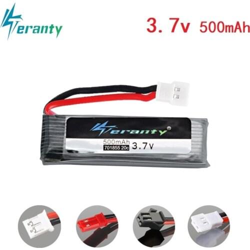 3.7v 500mah Lipo Battery for JJRC H37 U815A U818A U819A L6052 L6036 V212 V222 H07 V929 V959 V930 V966 V977 X20 E50S E50 battery