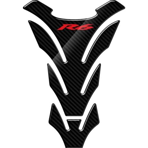 For Yamaha YZF-R6 R6 Tankpad Decals 3D Carbon-Look Motorcycle Tank Pad Protector Stickers