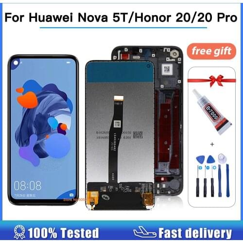 OEM 6.26'' LCD DISPLAY For Huawei Honor 20 Pro nova 5T YAL-L21 Touch Screen Digitizer Assembly LCD Display for honor 20s honor20